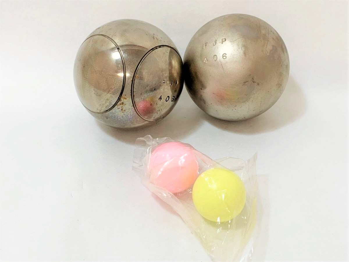 ペタンク 6球 2種類 目標球 日本ペタンク協会公認球 総合リサイクル いちばん堂
